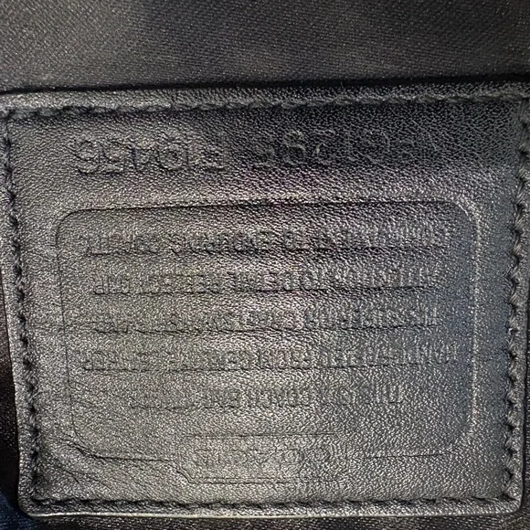 Coach Black Leather Handbag with Silver Accents - Picture 7 of 8